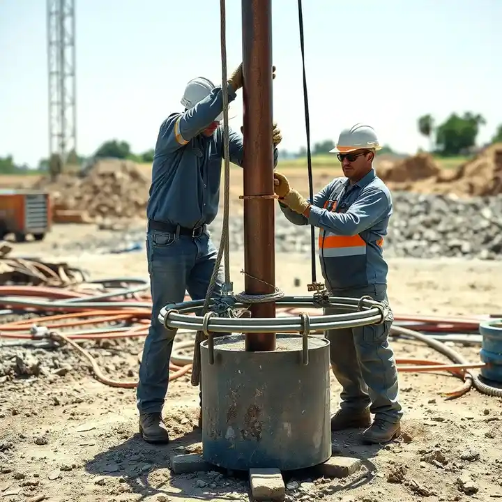 Perforación de pozo de agua en Santiago